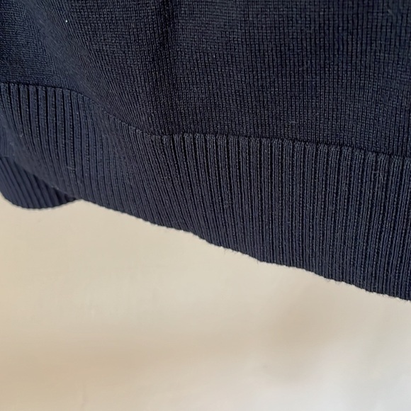 Cupio Black Open Cardigan ribbed sleeves and bottom ruffled back edge Size S/P - Picture 6 of 9